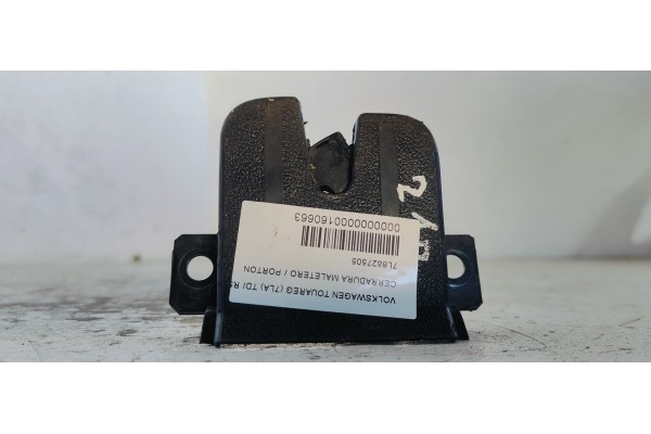 Recambio de cerradura maletero / porton para volkswagen touareg (7la) tdi r5 referencia OEM IAM 7L6827505  