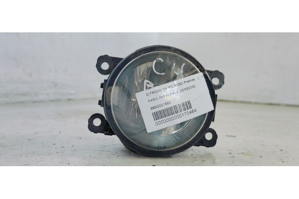 Recambio de faro antiniebla derecho para citroen c4 picasso premier referencia OEM IAM 9650001680  