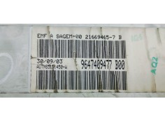 Recambio de pantalla multifuncion para citroen c3 1.1 i 60 referencia OEM IAM 9647409477  