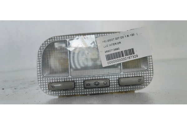 Recambio de luz interior para peugeot 207 cc 1.6i 120 referencia OEM IAM 9680713880  