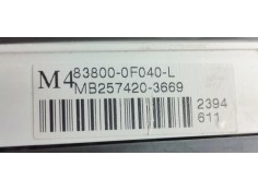 Recambio de cuadro instrumentos para toyota corolla (e12) 2.0 d-cat referencia OEM IAM MB2574203669C  