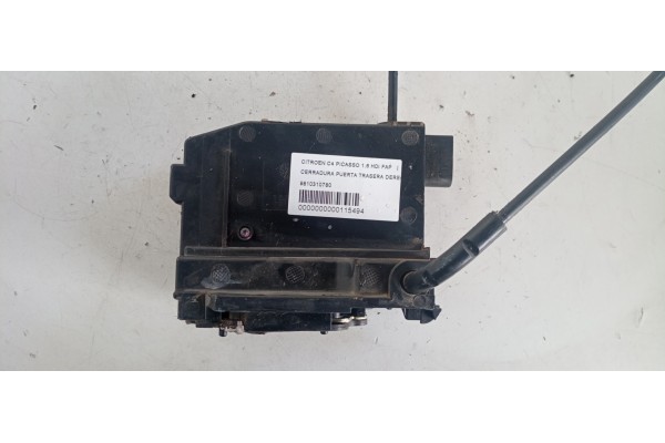 Recambio de cerradura puerta trasera derecha para citroen c4 picasso seduction referencia OEM IAM 9810310780  
