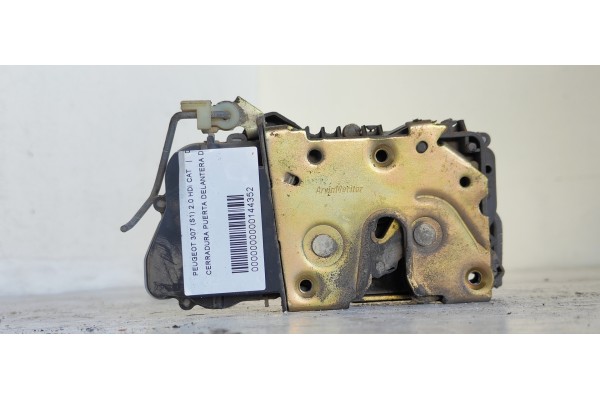 Recambio de cerradura puerta delantera derecha para peugeot 307 (s1) 2.0 hdi cat referencia OEM IAM   