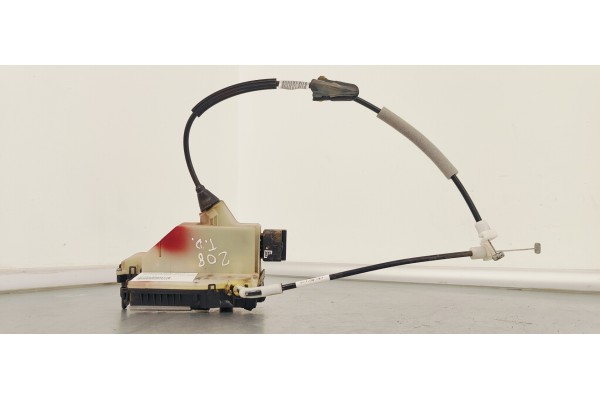 Recambio de cerradura puerta trasera derecha para peugeot 208 1.6 hdi 100 fap referencia OEM IAM 9812501180  