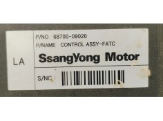 Recambio de mando climatizador para ssangyong kyron 2.0 d referencia OEM IAM 6870009020  