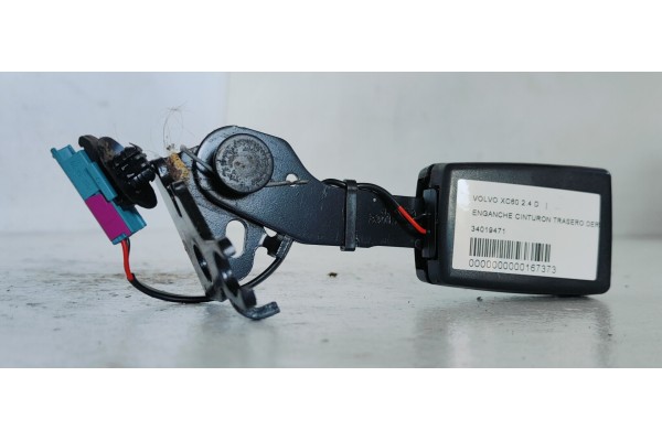 Recambio de enganche cinturon trasero derecho para volvo xc60 2.4 d referencia OEM IAM 34019471  