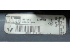 Recambio de radiador agua para renault megane ii classic berlina confort expression referencia OEM IAM 8200115542A  
