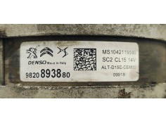 Recambio de alternador para peugeot 308 1.5 hdi 130 fap referencia OEM IAM 9820893880  
