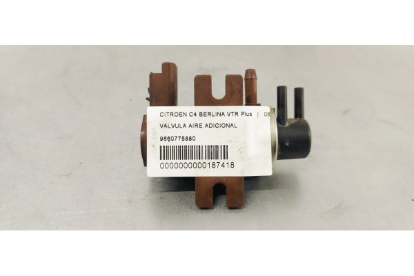 Recambio de valvula aire adicional para citroen c4 berlina vtr plus referencia OEM IAM 9660775880  