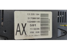 Recambio de pantalla multifuncion para opel zafira b 1.7 16v cdti referencia OEM IAM 13208194  