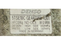 Recambio de compresor aire acondicionado para toyota yaris 1.0 i 68 referencia OEM IAM GE4472604201  