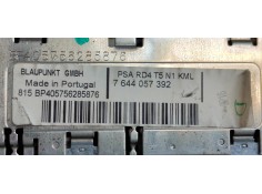 Recambio de sistema audio / radio cd para peugeot 307 cc (s2) 1.6 16v cat referencia OEM IAM 7644057392  
