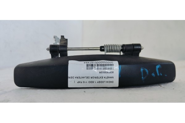 Recambio de maneta exterior delantera derecha para dacia lodgy 1.5dci 110 fap referencia OEM IAM 806063553R  