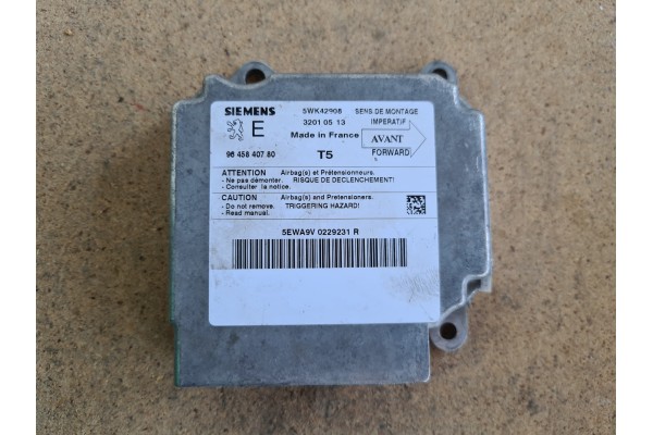 Recambio de centralita airbag para peugeot 307 (s1) 1.6 hdi referencia OEM IAM 9645840780 32010513 5WK42908