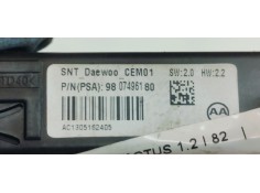 Recambio de pantalla multifuncion para citroen c4 cactus 1.2 i 82 referencia OEM IAM 9807496180  