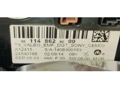 Recambio de pantalla multifuncion para peugeot 308 1.6hdi 92 fap referencia OEM IAM 9811486280  