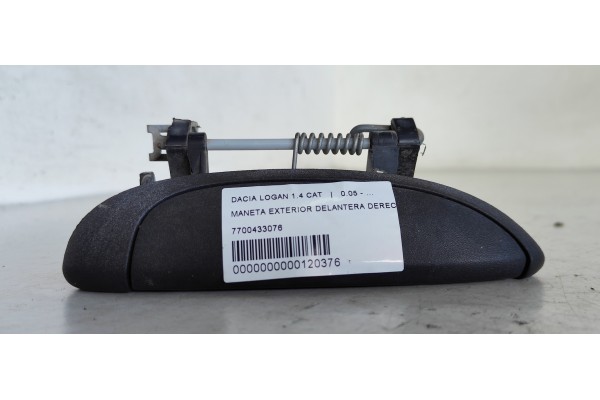 Recambio de maneta exterior delantera derecha para dacia logan 1.4 cat referencia OEM IAM 7700433076  