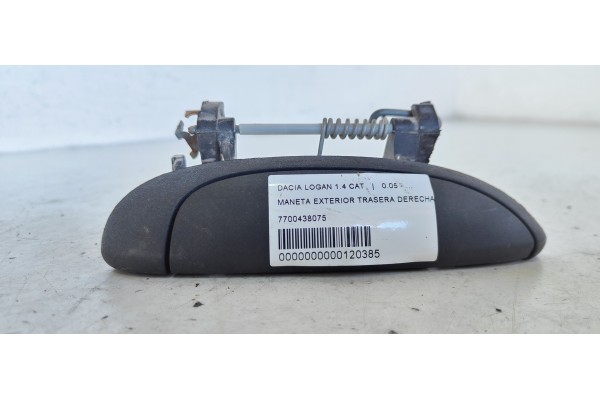Recambio de maneta exterior trasera derecha para dacia logan 1.4 cat referencia OEM IAM 7700438075  