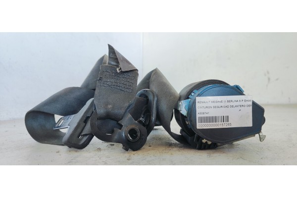 Recambio de cinturon seguridad delantero derecho para renault megane iii berlina 5 p emotion referencia OEM IAM A508741  