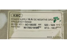 Recambio de sistema audio / radio cd para kia cee´d 1.4 crdi 90 fap referencia OEM IAM 96170A2100WK  