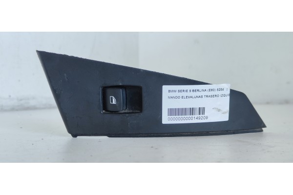 Recambio de mando elevalunas trasero izquierdo para bmw serie 5 berlina (e60) 525d referencia OEM IAM   