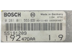 Recambio de centralita motor uce para fiat stilo (192) 1.9 jtd cat referencia OEM IAM 0281011553  