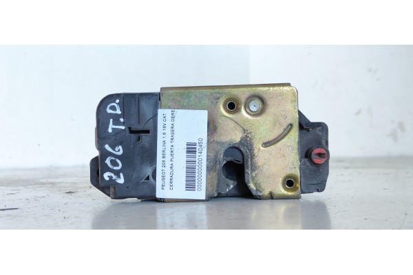 Recambio de cerradura puerta trasera derecha para peugeot 206 berlina 1.6 16v cat referencia OEM IAM   