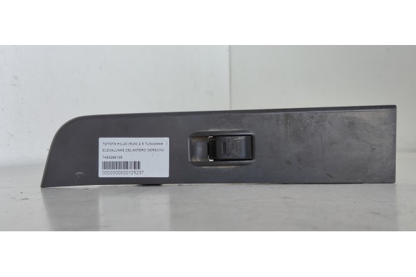 Recambio de elevalunas delantero derecho para toyota hilux (kun) 2.5 turbodiesel referencia OEM IAM 7423289105  