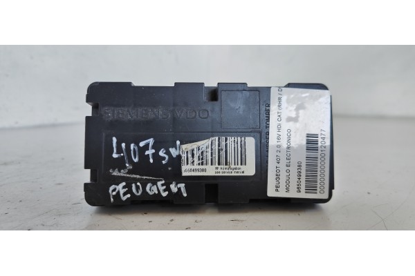 Recambio de modulo electronico para peugeot 407 2.0 16v hdi cat (rhr / dw10bted4) referencia OEM IAM 9650499380  
