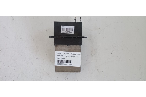 Recambio de resistencia calefaccion para renault megane ii classic berlina 1.9 dci diesel referencia OEM IAM F657165WM  