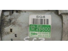 Recambio de motor arranque para hyundai tucson sle 2wd referencia OEM IAM 1215583  