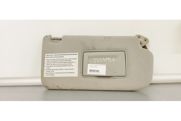 Recambio de parasol derecho para hyundai tucson (jm) 2,0 crdi vgt comfort full 4x4 referencia OEM IAM   