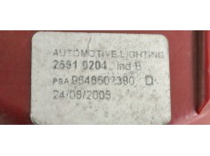 Recambio de faro antiniebla trasero derecho para peugeot 407 sw sr confort referencia OEM IAM 9646507380  