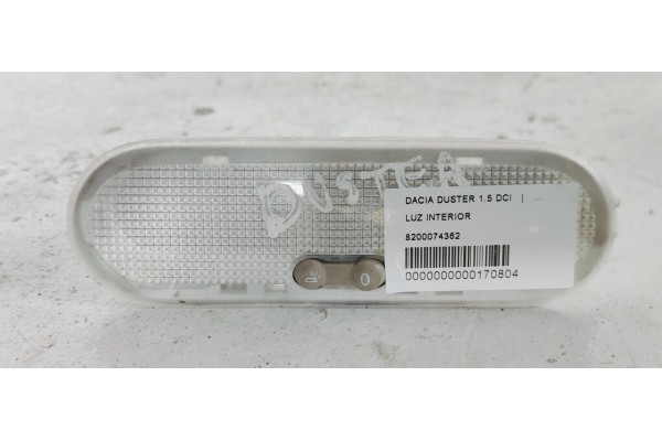 Recambio de luz interior para dacia duster 1.5 dci referencia OEM IAM 8200074362  