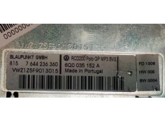 Recambio de sistema audio / radio cd para volkswagen polo (9n3) sportline referencia OEM IAM 6Q0035152A  