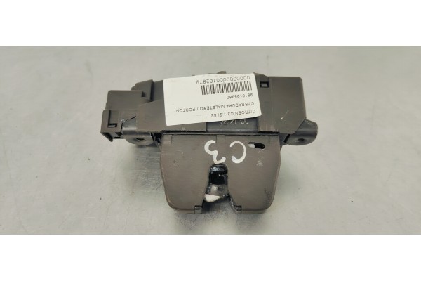 Recambio de cerradura maletero / porton para citroen c3 1.2i 82 referencia OEM IAM 9816195380  