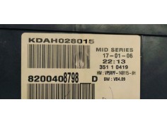 Recambio de cuadro instrumentos para renault megane ii berlina 5p confort authentique referencia OEM IAM 8200408798  