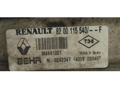 Recambio de intercooler para renault scenic ii 1.5dci 105 referencia OEM IAM 8200115540F  