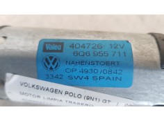 Recambio de motor limpia trasero para volkswagen polo (9n1) gt referencia OEM IAM 6Q6955711  