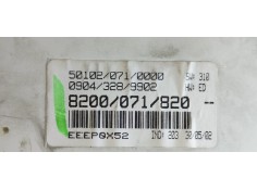 Recambio de cuadro instrumentos para renault scenic (ja..) 1.9 dci expression referencia OEM IAM 8200071820  