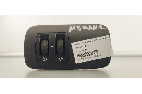 Recambio de mando luces para renault megane ii berlina 5p confort dynamique referencia OEM IAM 8200176081  