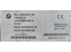 Recambio de sistema audio / radio cd para bmw x3 (e83) 3.0 24v cat referencia OEM IAM 6512694343702  