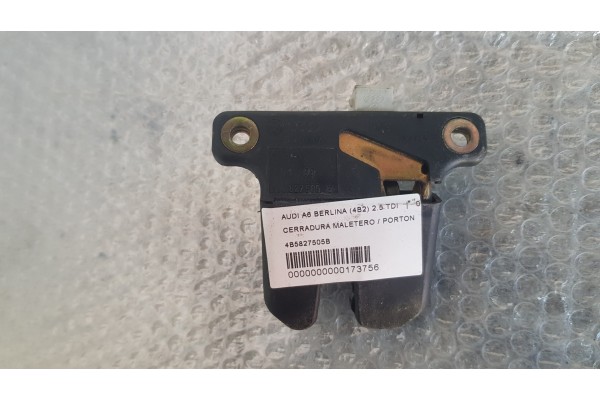 Recambio de cerradura maletero / porton para audi a6 berlina (4b2) 2.5 tdi referencia OEM IAM 4B5827505B  