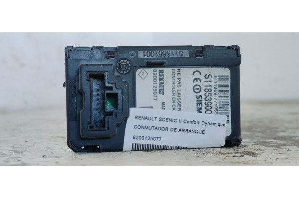 Recambio de conmutador de arranque para renault scenic ii confort dynamique referencia OEM IAM 8200125077  