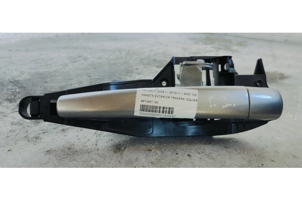 Recambio de maneta exterior trasera izquierda para peugeot 2008 (--.2013) 1.5hdi 100 fap referencia OEM IAM 9672961180  
