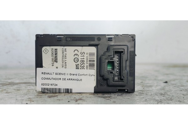 Recambio de conmutador de arranque para renault scenic ii grand confort dynamique referencia OEM IAM 8200216724  