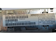 Recambio de sistema audio / radio cd para peugeot 307 cc (s1) 1.6 referencia OEM IAM 96545978XT  