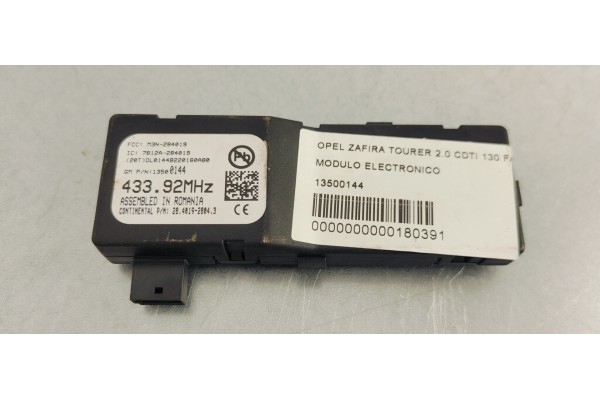 Recambio de modulo electronico para opel zafira tourer 2.0 cdti 130 fap referencia OEM IAM 13500144  