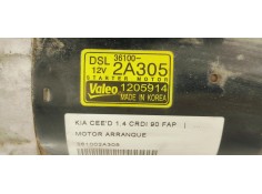 Recambio de motor arranque para kia cee´d 1.4 crdi 90 fap referencia OEM IAM 361002A305  