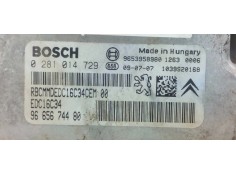 Recambio de centralita motor uce para citroen c4 picasso exclusive referencia OEM IAM 0281014729  